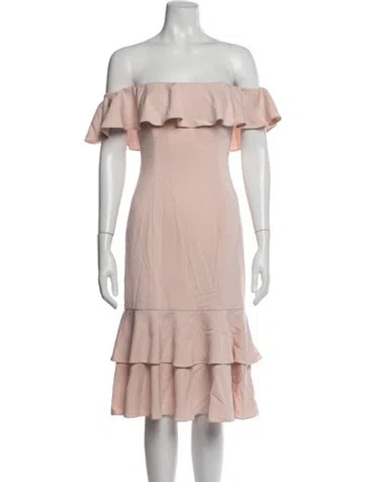 Pre-owned Jay Godfrey Square Neckline Knee-length Dress W/ Tags In Pink