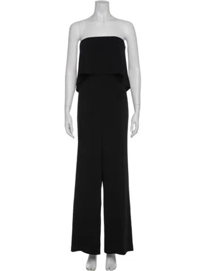 Pre-owned Jay Godfrey Strapless Jumpsuit In Black