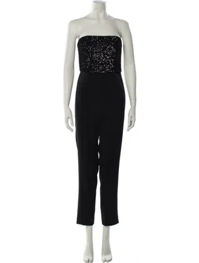 Pre-owned Jay Godfrey Strapless Jumpsuit In Black
