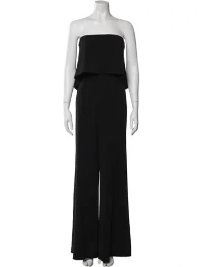 Pre-owned Jay Godfrey Strapless Jumpsuit In Black