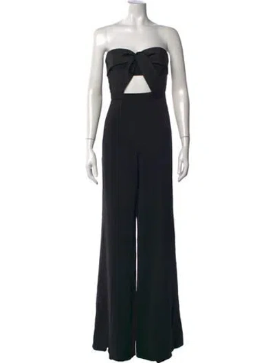 Pre-owned Jay Godfrey Strapless Jumpsuit In Black
