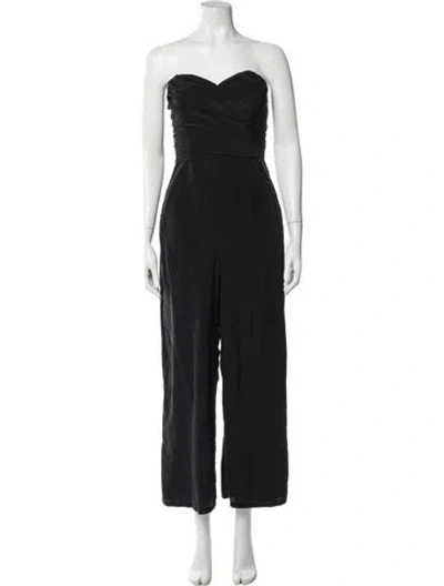 Pre-owned Jay Godfrey Strapless Jumpsuit In Blue