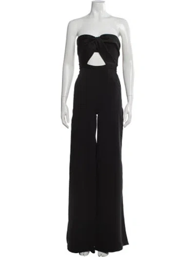 Pre-owned Jay Godfrey Strapless Jumpsuit In Gray