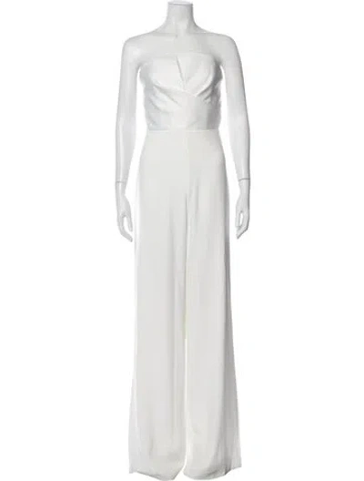Pre-owned Jay Godfrey Strapless Jumpsuit In Neutral