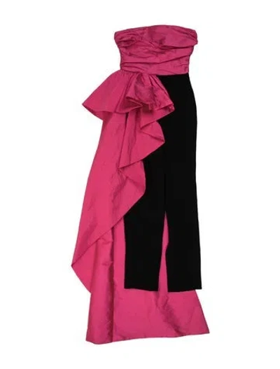 Pre-owned Jay Godfrey Strapless Jumpsuit In Red