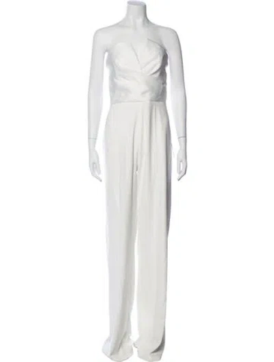 Pre-owned Jay Godfrey Strapless Jumpsuit W/ Tags In Neutral