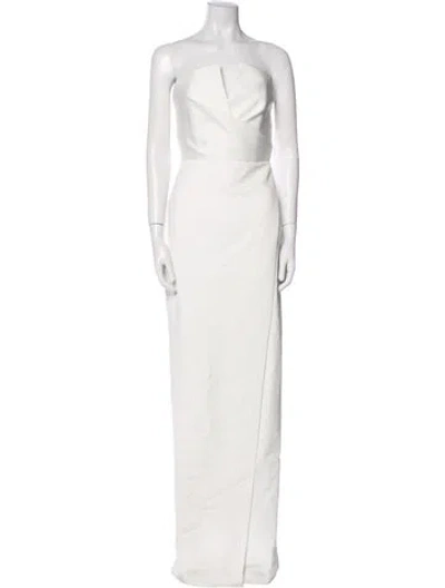 Pre-owned Jay Godfrey Strapless Long Dress In Neutral