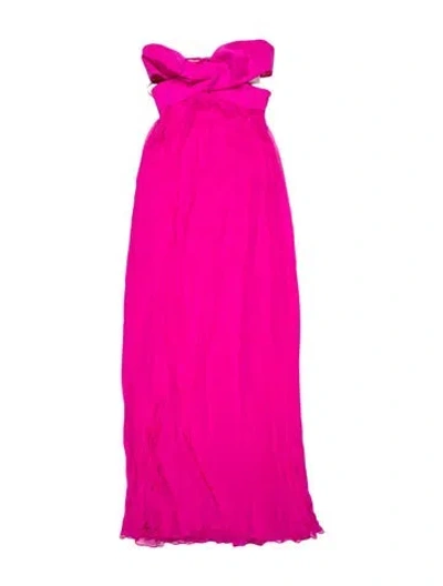 Pre-owned Jay Godfrey Strapless Long Dress In Pink