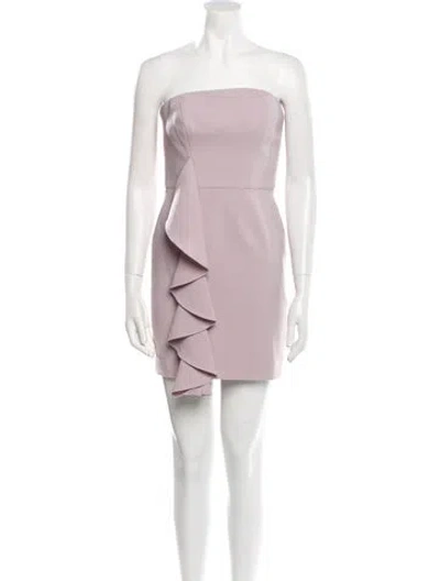 Pre-owned Jay Godfrey Strapless Long Dress In Purple