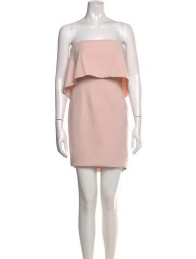 Pre-owned Jay Godfrey Strapless Mini Dress In Pink