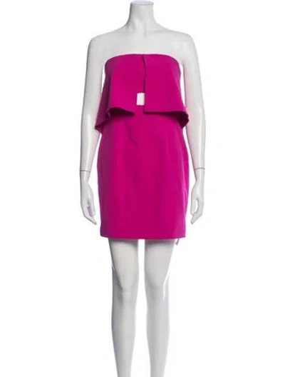 Pre-owned Jay Godfrey Strapless Mini Dress In Pink
