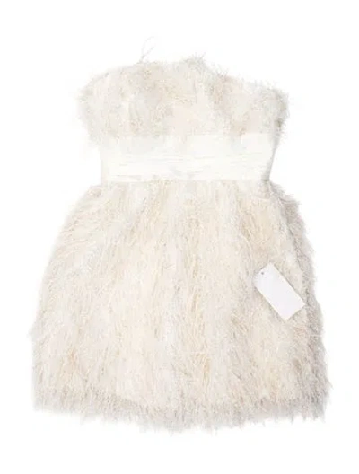 Pre-owned Jay Godfrey Strapless Mini Dress W/ Tags In Neutral