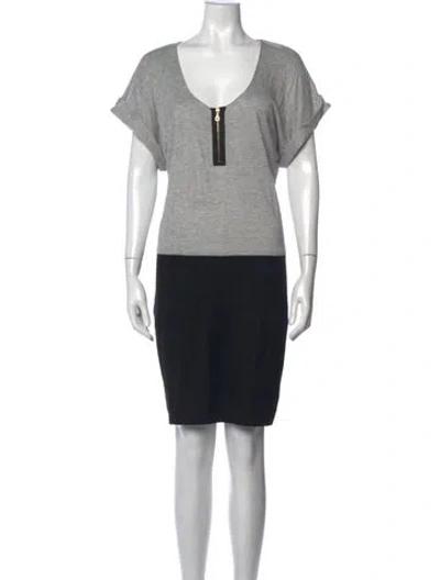 Pre-owned Jay Godfrey V-neck Knee-length Dress In Black