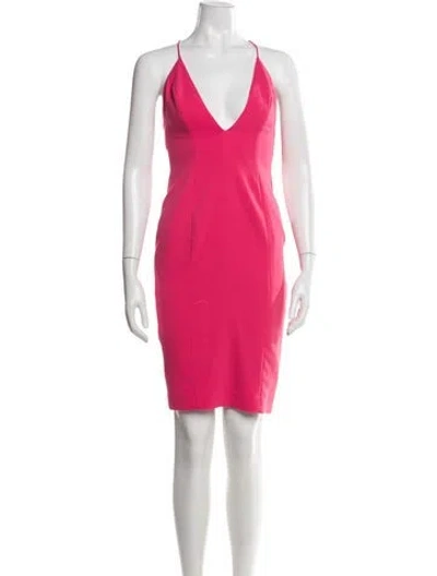 Pre-owned Jay Godfrey V-neck Knee-length Dress In Pink