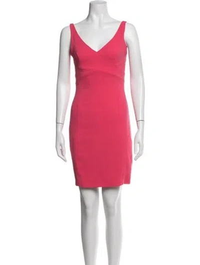 Pre-owned Jay Godfrey V-neck Mini Dress In Pink