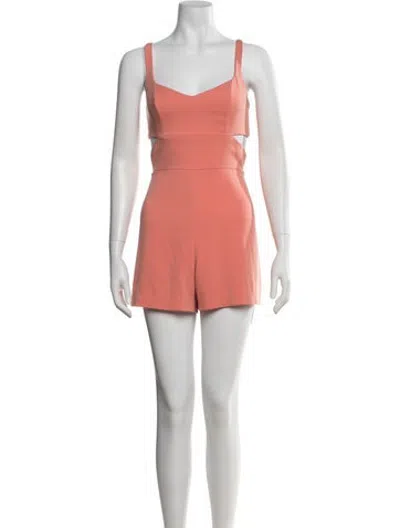 Pre-owned Jay Godfrey V-neck Romper In Orange