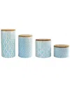 Jay Imports Arabesque 4pc Canister Set