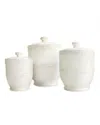 Jay Imports Jay Import Beaded Set Of 3 Canisters