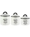 Jay Imports Jay Import Main Str 3pc Canister Set