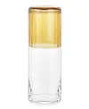Jay Imports Clear Carafe Set With Tumbler In Amber