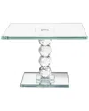 Jay Imports Exquisite Crystal Dessert Stand With Mirror Pedest