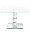 Jay Imports Exquisite Crystal Dessert Stand With Mirror Pedest In Transparent