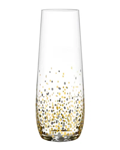 Jay Imports Jay Import Confetti Set Of Four 12oz Stemless Flutes