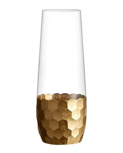 Jay Imports Jay Import Daphne Gold Set Of 4 Stemless Flutes