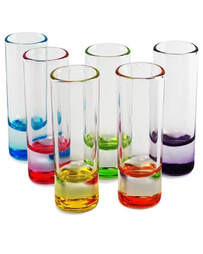 JAY IMPORTS JAY IMPORTS PARADISE SET OF 6 COLOR SHOT GLASSES