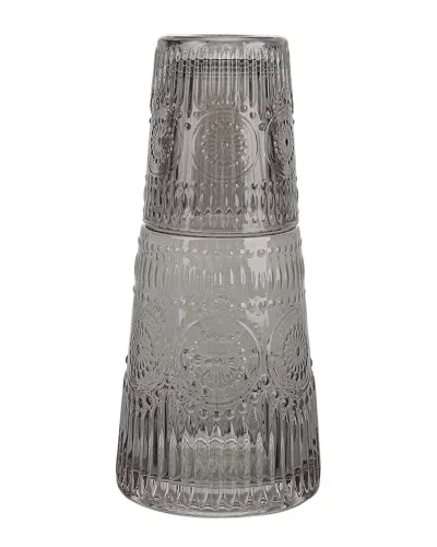 Jay Imports Smoke Carafe Night Set In Gray
