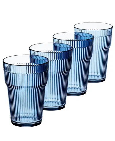 Jay Imports Tumblers, Set Of 4 In Blue
