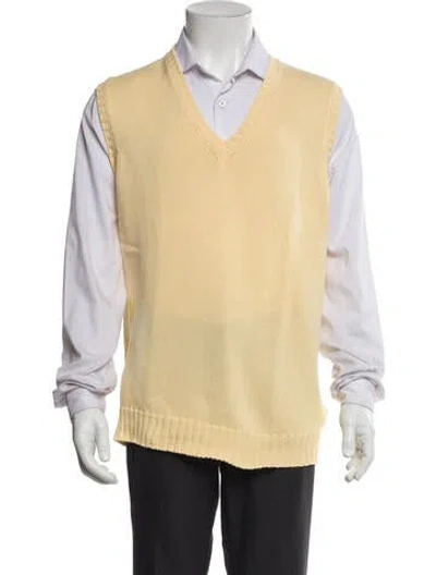 Pre-owned Jay Kos Vest In Yellow