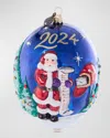 JAY STRONGWATER 2024 CHRISTMAS DELIVERY GLASS ORNAMENT