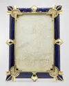 Jay Strongwater Art Deco Frame In Blue