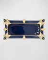 Jay Strongwater Art Deco Tray, Blue