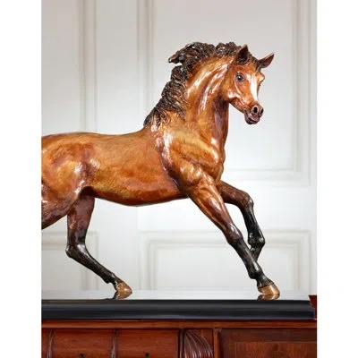 Jay Strongwater Ashab Arabian Horse Figurine In Brown