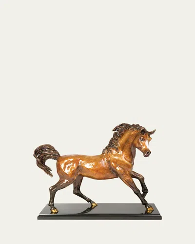 Jay Strongwater Ashab Arabian Horse Figurine In Brown