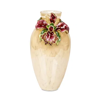 Jay Strongwater Audra Orchid Mini Vase In Multi