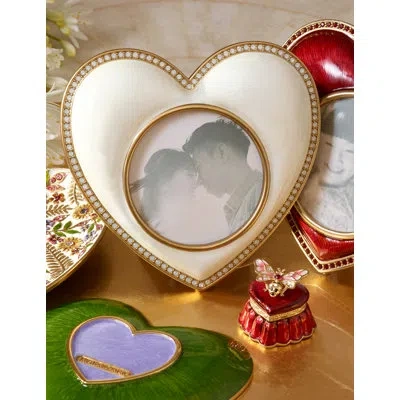 Jay Strongwater Baby Frame In Ivory