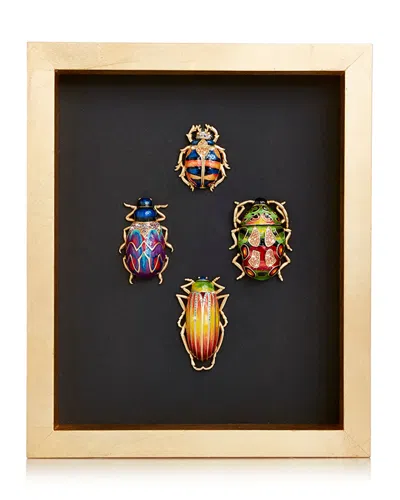 Jay Strongwater Beetle Wall Art In Multi