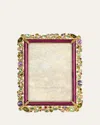 Jay Strongwater Bejeweled Frame, 4" X 6" In Multi Plum