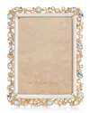 Jay Strongwater Bejeweled Frame, 5" X 7" In Beige