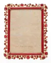 Jay Strongwater Leslie Bejeweled Picture Frame, 5 X 7 In Ruby