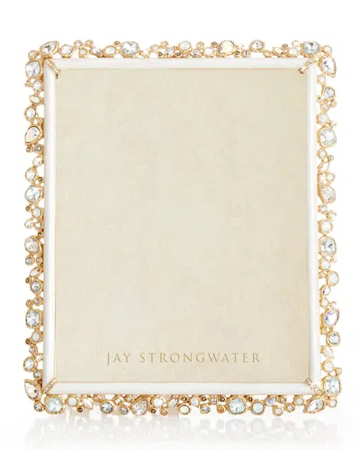 Jay Strongwater Bejeweled Frame, 8" X 10" In Gold