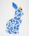 Jay Strongwater Blue Floral Hopper Christmas Ornament In Blue