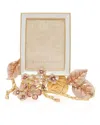 Jay Strongwater Colbie Hydrangea Picture Frame, 3 X 4 In Multi