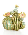 Jay Strongwater Cactus Box In Beige
