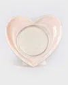 Jay Strongwater Chantal Heart Picture Frame, Pink In Pale Pink