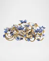 Jay Strongwater Claudine Floral Butterfly Candelabra In Multi