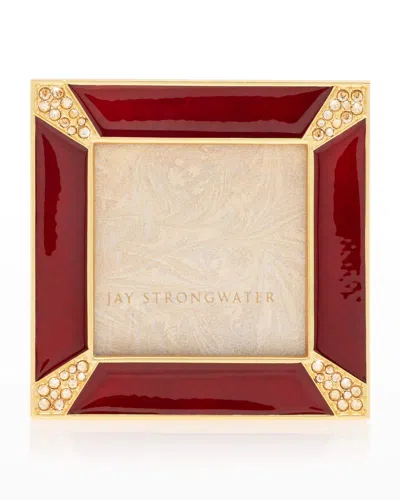 JAY STRONGWATER CRYSTAL PAVE CORNER SQUARE FRAME